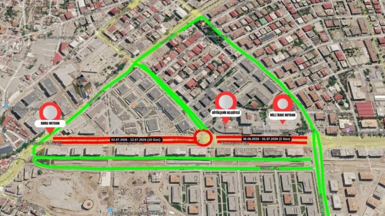 Sürücülerin Dikkatine! Azerbaycan Bulvarı’nda Kısmi Trafik Düzenlemesi