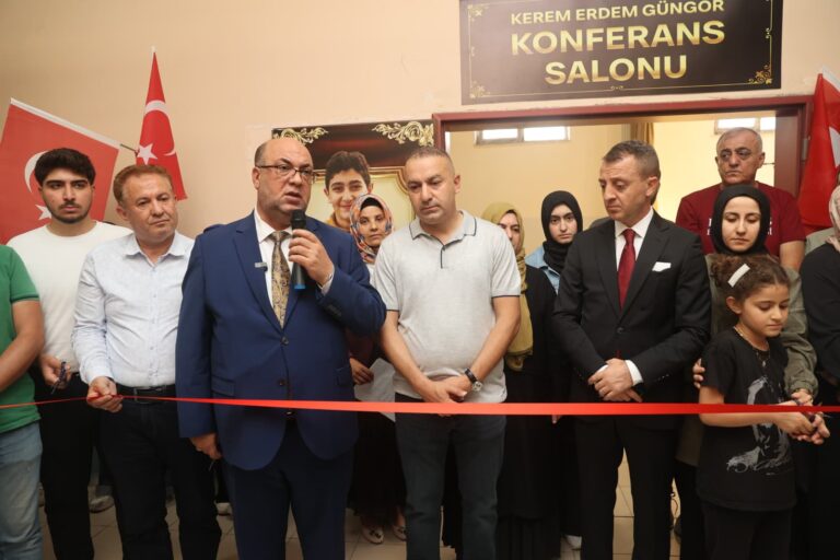 Şehit Kerem Erdem Güngör’ün adını taşıyan konferans salonu açıldı