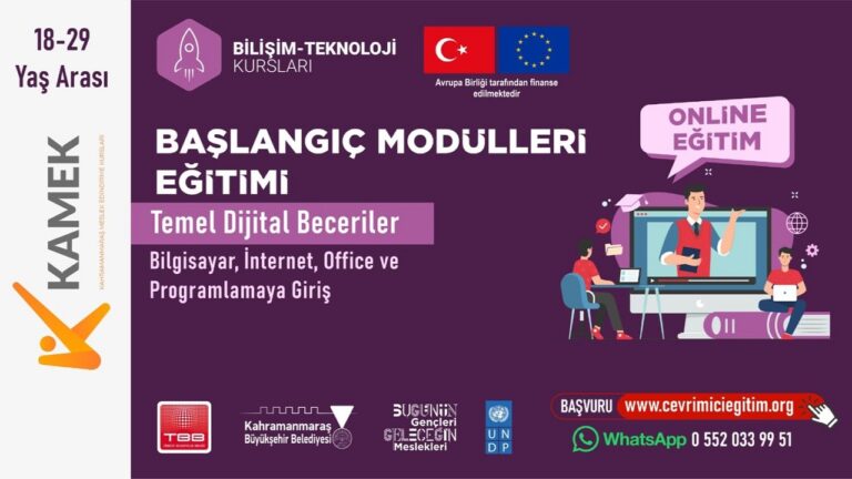 Gençler Dijital Geleceğe KAMEK ile Hazırlanacak