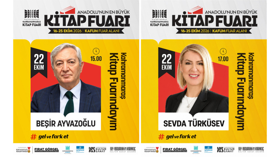 Kitap Fuarı’nda Perşembe Günü Ayvazoğlu ve Türküsev Okurlarla Buluşacak