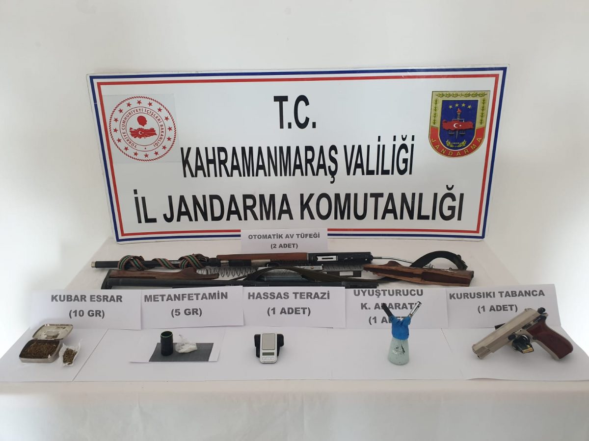 Kahramanmaraş’ta uyuşturucudan 3 kişi yakalandı