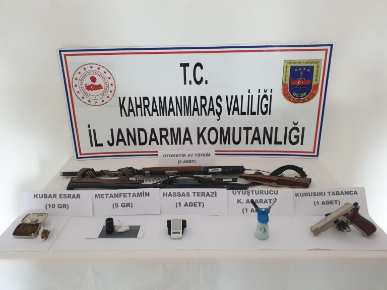 Kahramanmaraş’ta uyuşturucudan 3 kişi yakalandı
