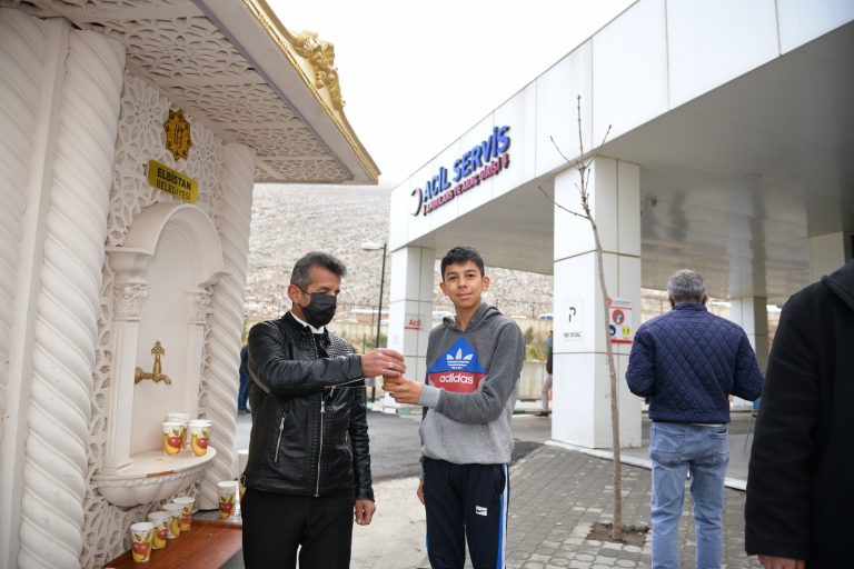 Elbistan’da ikram çeşmesi kuruldu