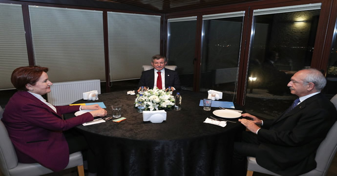 CHP lideri, İyi Parti lideri ve Gelecek partisi lideri bir araya geldi!