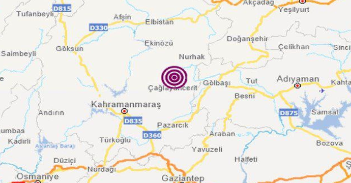 Kahramanmaraş’ta 2.1 büyüklüğünde deprem!