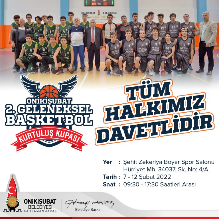 Kahramanmaraş’ta liseler arası basketbol turnuvası düzenlendi!