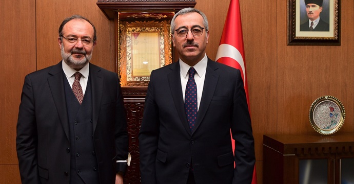 Başkan Güngör Mehmet Görmez’i makamında ağırladı