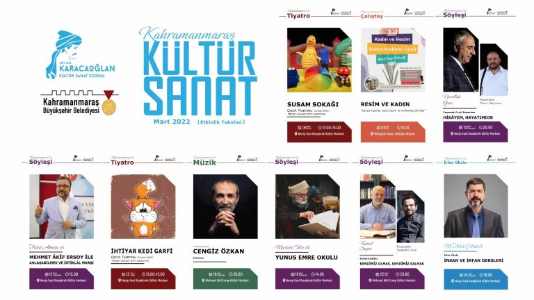 Mart Kültür Sanat Etkinlikleri Açıklandı