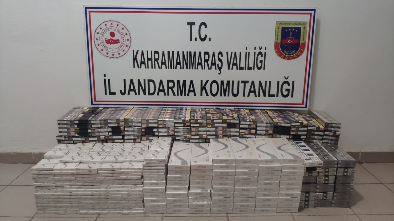 Kahramanmaraş’ta kaçak sigara operasyonu!