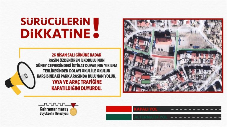 Kahramanmaraş’ta sürücülerin dikkatine!