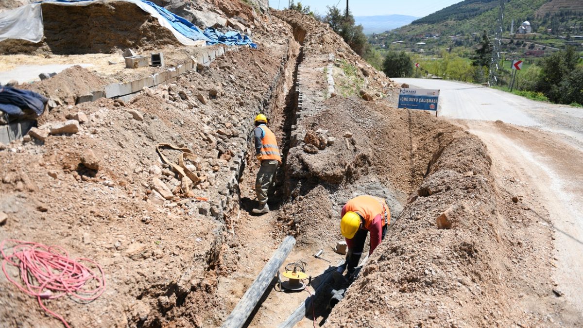KASKİ içme suyu hattı çalışmalarını başlattı!