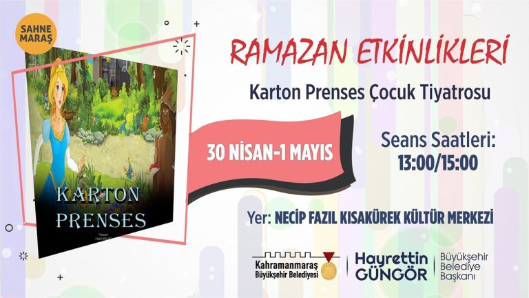 ‘Karton Prenses’ Minik İzleyicilerini Bekliyor