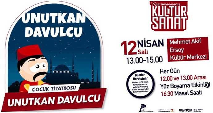 Unutkan Davulcu tiyatrosu miniklerle buluşacak!
