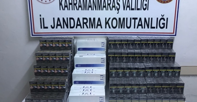 Kahramanmaraş’ta bin 320 paket kaçak sigara bulundu!