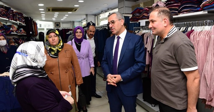 Başkan Güngör esnaf ziyaretlerini sürdürüyor