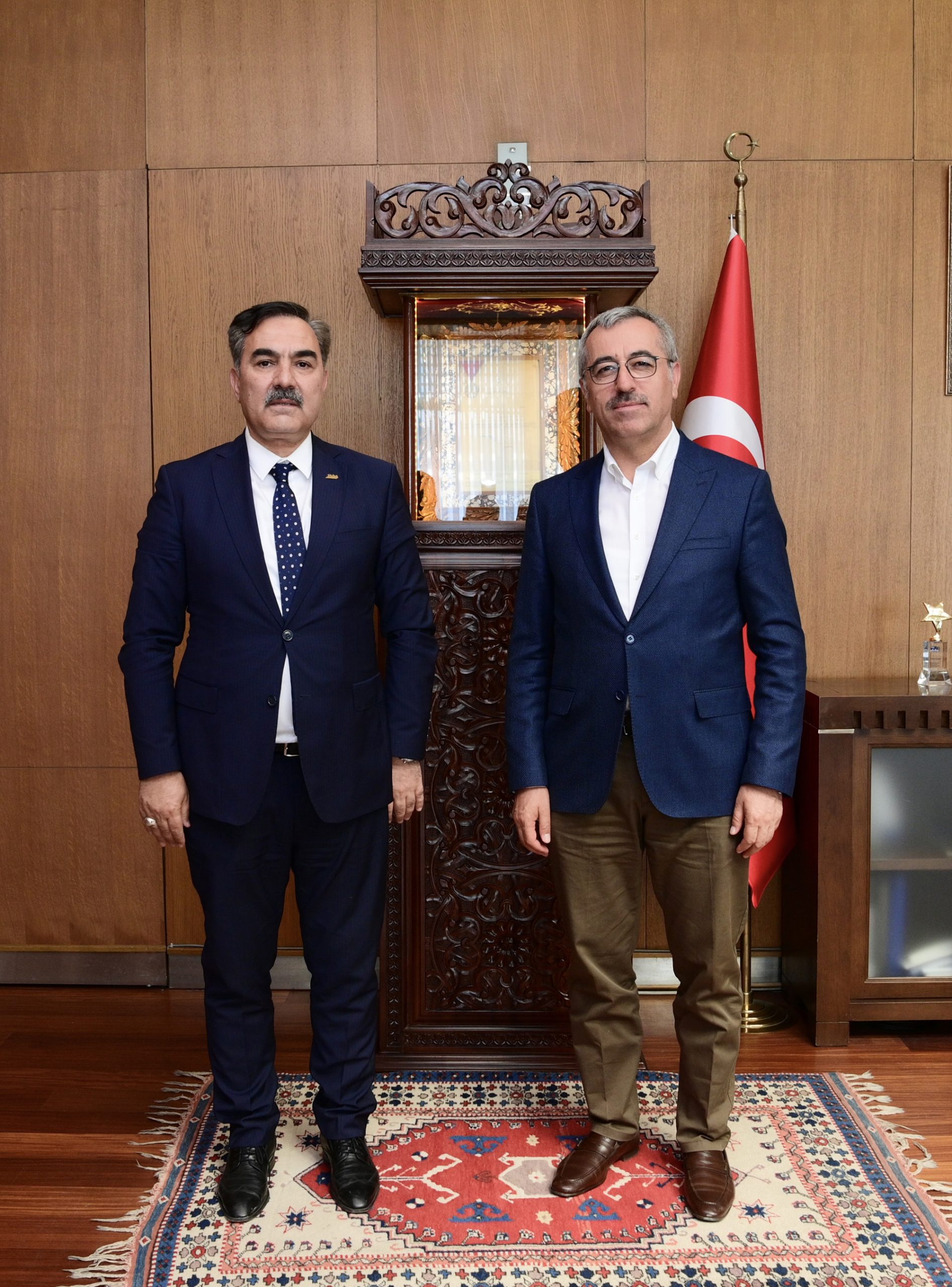 Başkan Güngör, Kadirli ve Ahlat Belediye<br>Başkanını Ağırladı