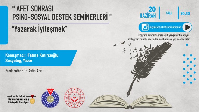 Büyükşehir’den Afet Sonrası ‘Yazarak<br>İyileşmek’ Semineri