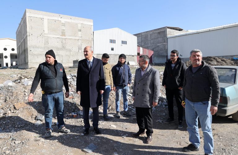 Başkan Okay, Yeni Sanayi Alanında Devam Eden Alt Yapı Çalışmalarını İnceledi