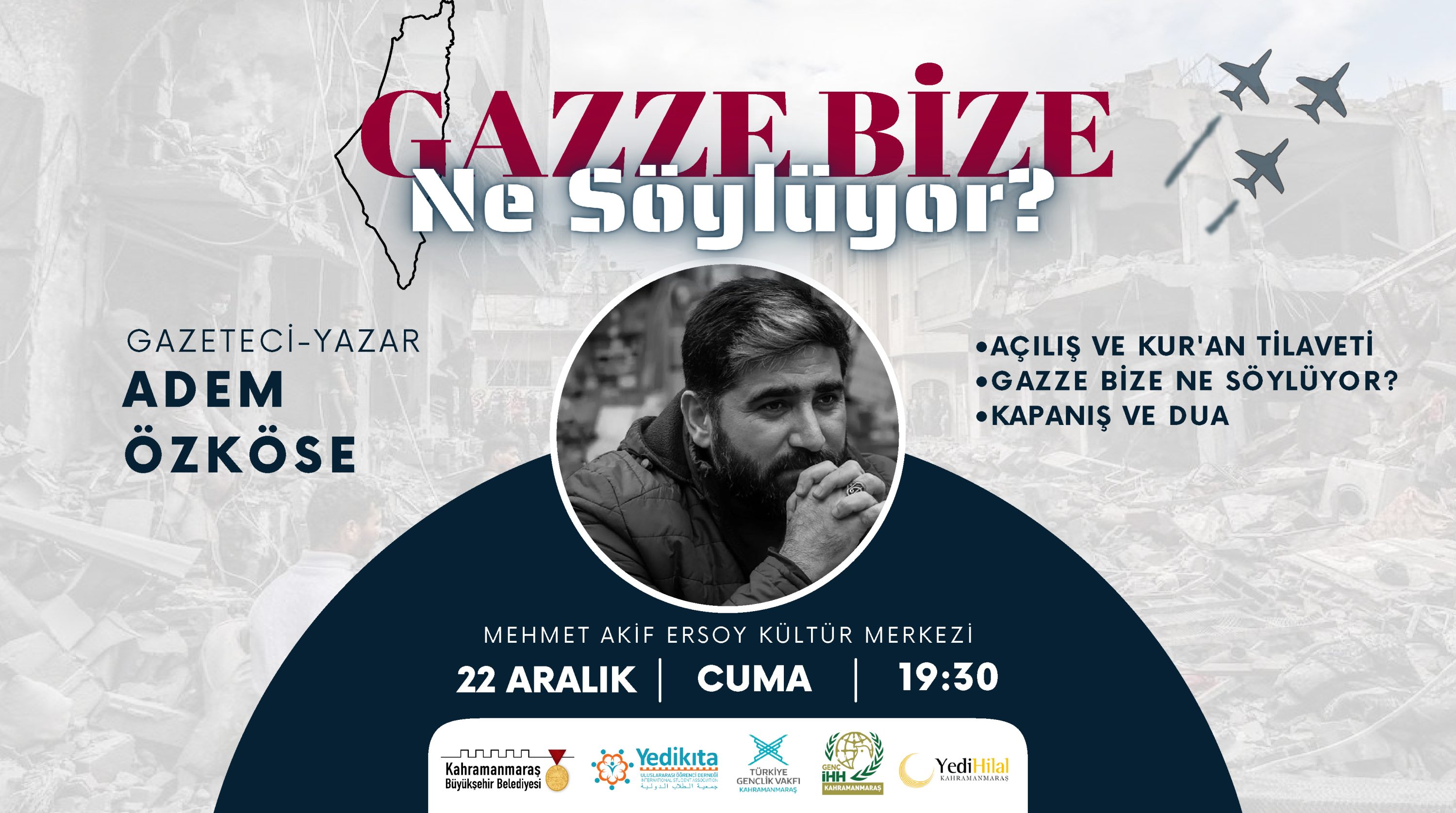 Gazeteci – Yazar Özköse, Gazze’yi Anlatacak
