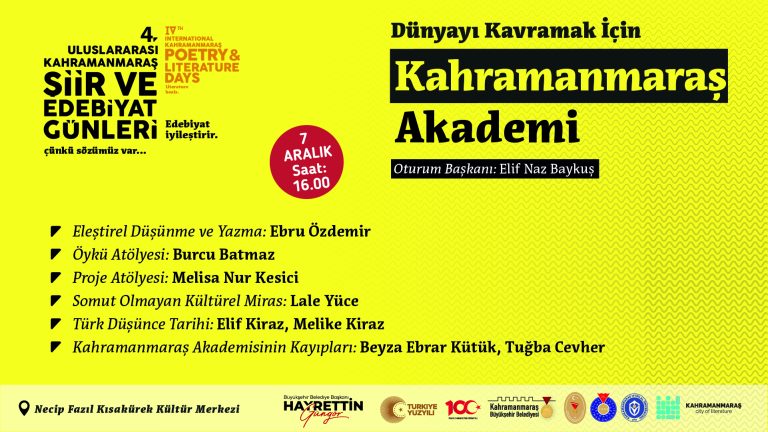 Şiir ve Edebiyat Günleri, Perşembe Günü 2 Oturumla Devam Edecek