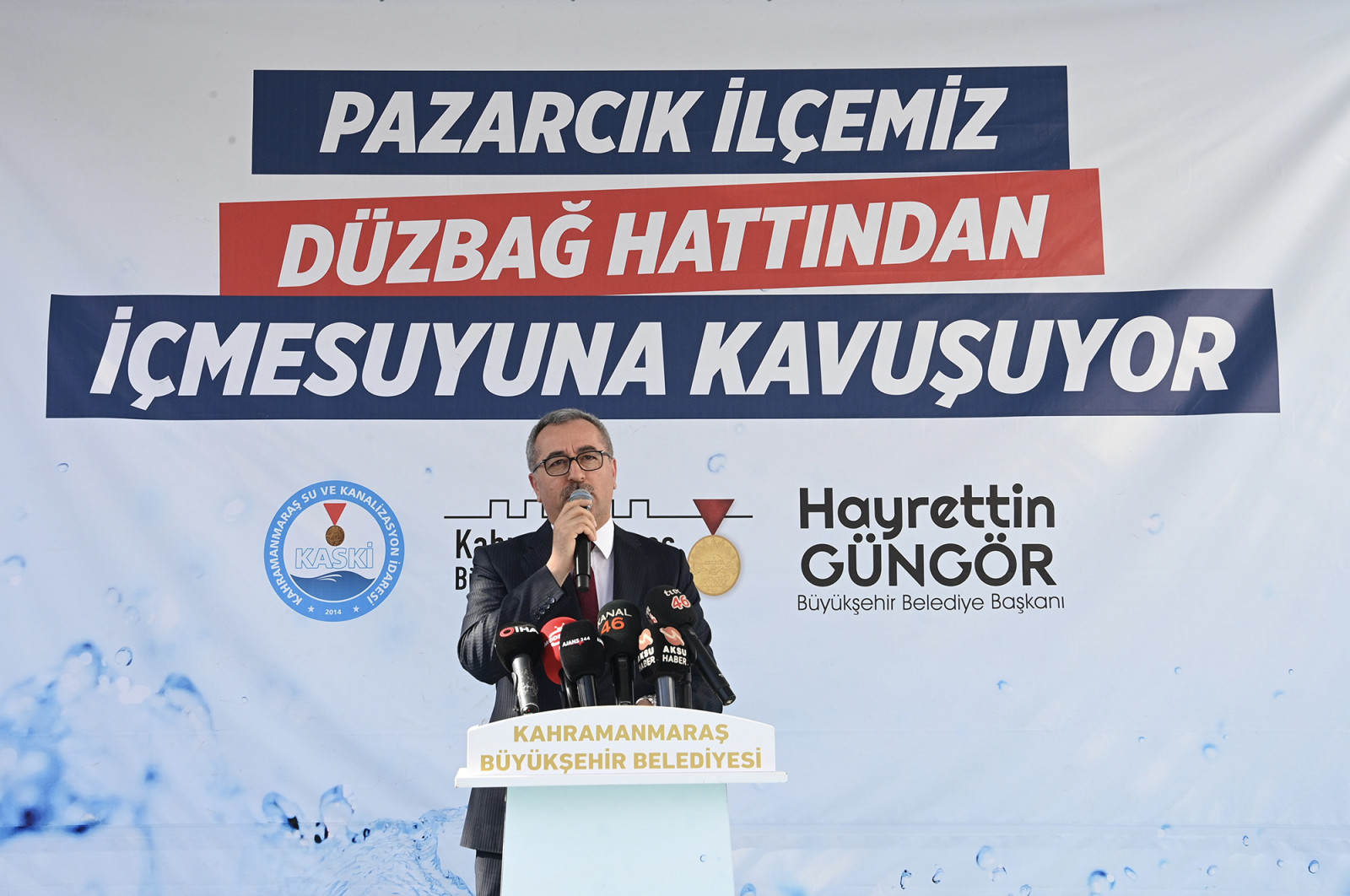 Pazarcık’ın İçmesuyu Sorununu Çözüme Kavuşturacak Proje Hızla Yükseliyor