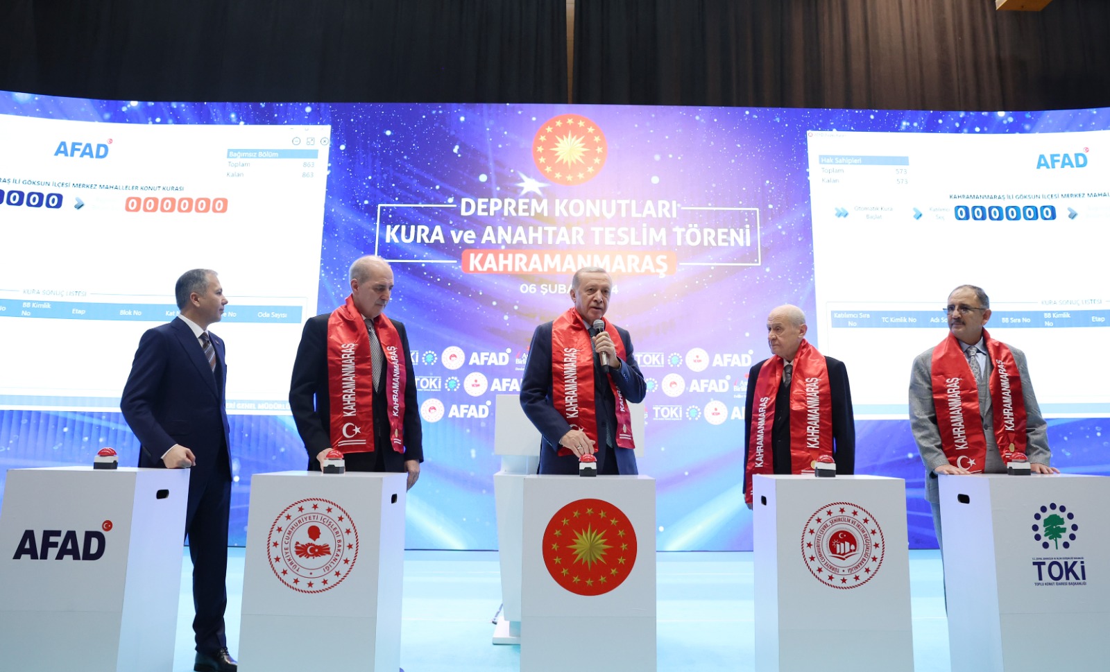 Kahramanmaraş’ta Tamamlanan 9 Bin 289 Konutun Kurası Çekildi