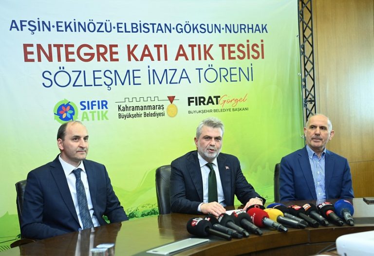 Kahramanmaraş’a 635 Milyon TL’lik Entegre Katık Atık Tesisi’nde İmzalar Atıldı