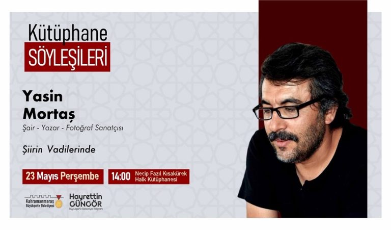 Şair Mortaş, 23 Mayıs’ta Okurlarla Buluşacak