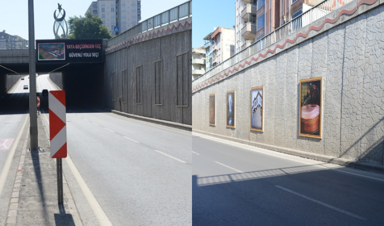 Şehrin Değerleri Karamanlı Kavşağı’nı Süsledi