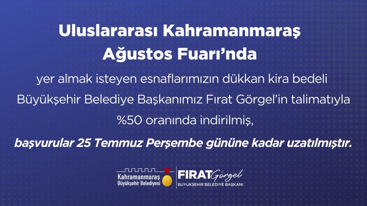 Başkan Görgel’in Talimatıyla Kira Ücreti Yarıya İndirildi