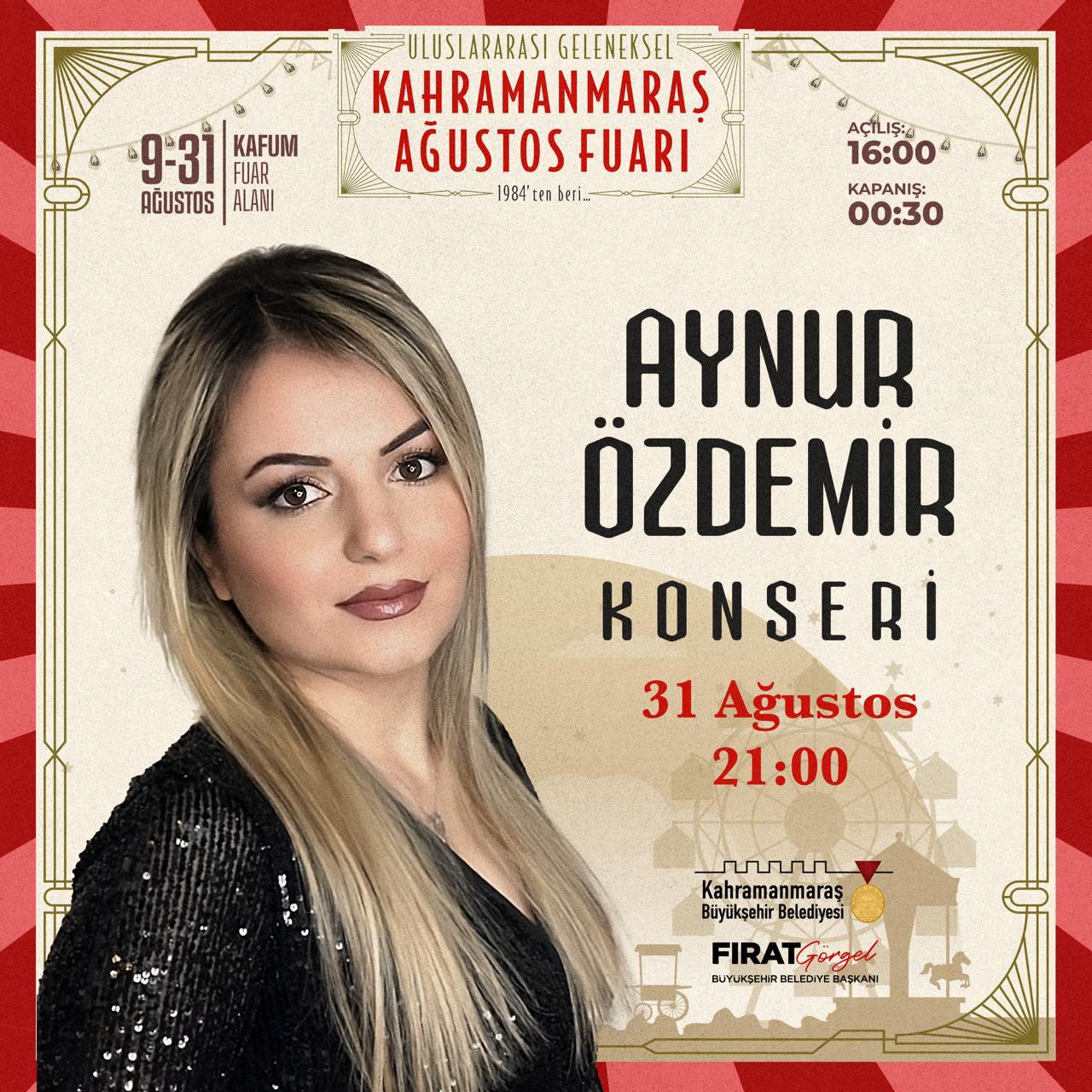 Aynur Özdemir, KAFUM’da Müzik Ziyafeti Yaşatacak