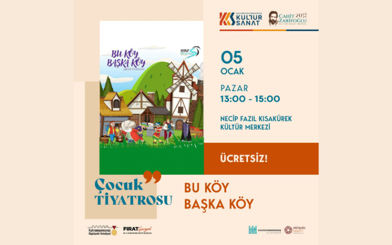 2025 Kültür Sanat Sezonu Çocuk Tiyatrosuyla Başlayacak