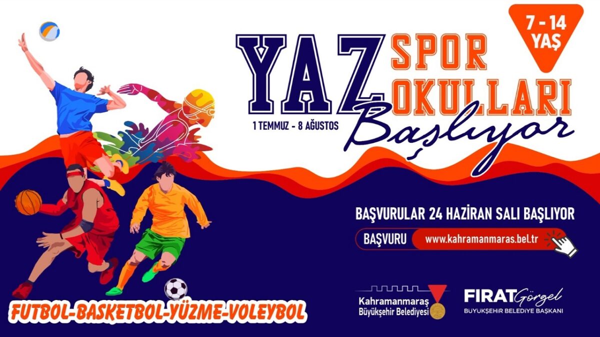 Büyükşehir’in Yaz Spor Okulları’na Kayıtlar 24 Haziran’da Başlıyor!