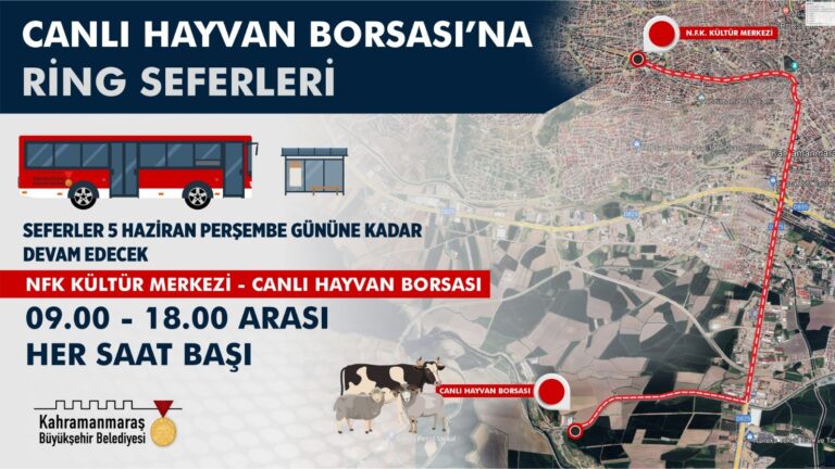 Büyükşehir’den Bayram Öncesi Canlı Hayvan Borsası’na Otobüs Seferi