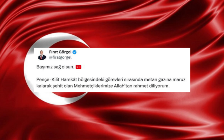 Başkan Fırat Görgel;  “Milletimizin Başı Sağ Olsun”