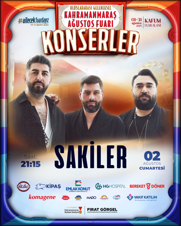 Sevilen Müzik Grubu Sakiler, 2 Ağustos’ta KAFUM’da!