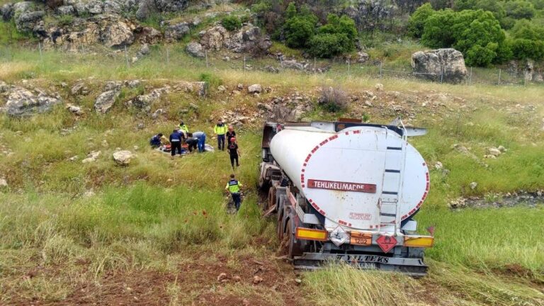 Kahramanmaraş Narlı otobanında petrol tankeri kazası