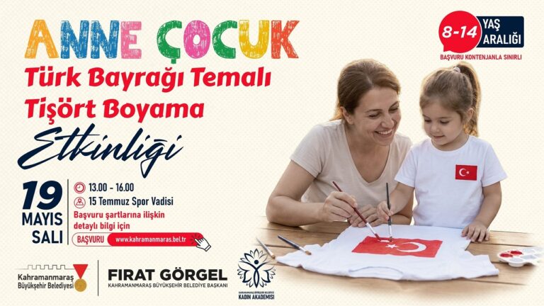 Büyükşehir’den 19 Mayıs’a Özel Anne – Çocuk Etkinliği; Başvurular Başladı