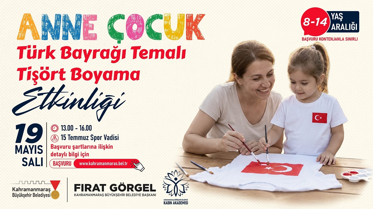 Büyükşehir’den 19 Mayıs’a Özel Anne – Çocuk Etkinliği; Başvurular Başladı