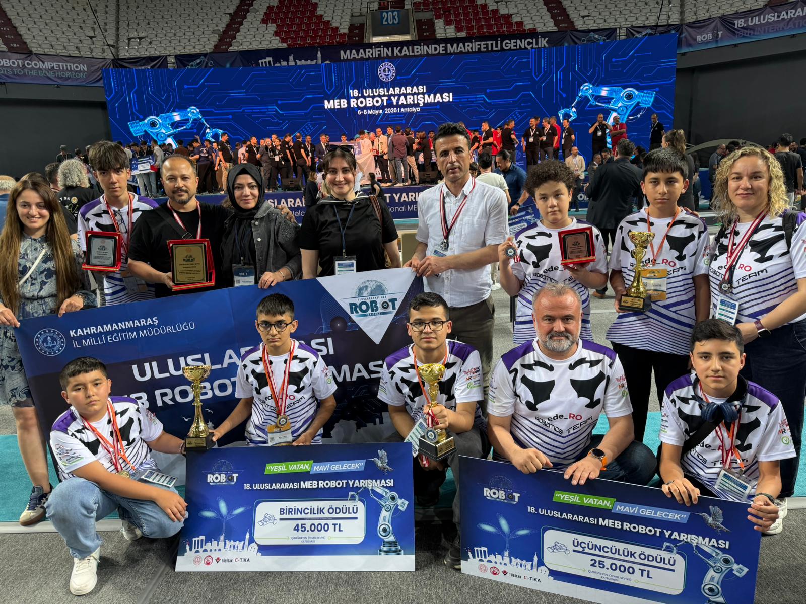 Uluslararası MEB Robot Yarışması’nda Kahramanmaraş’tan Büyük Başarı