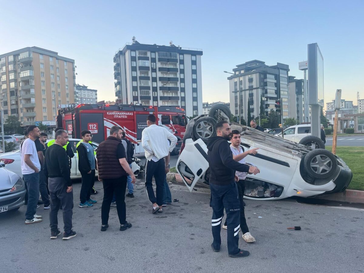 Kahramanmaraş’ta 12 saatte 4 kaza! 10 kişi hastanelik oldu