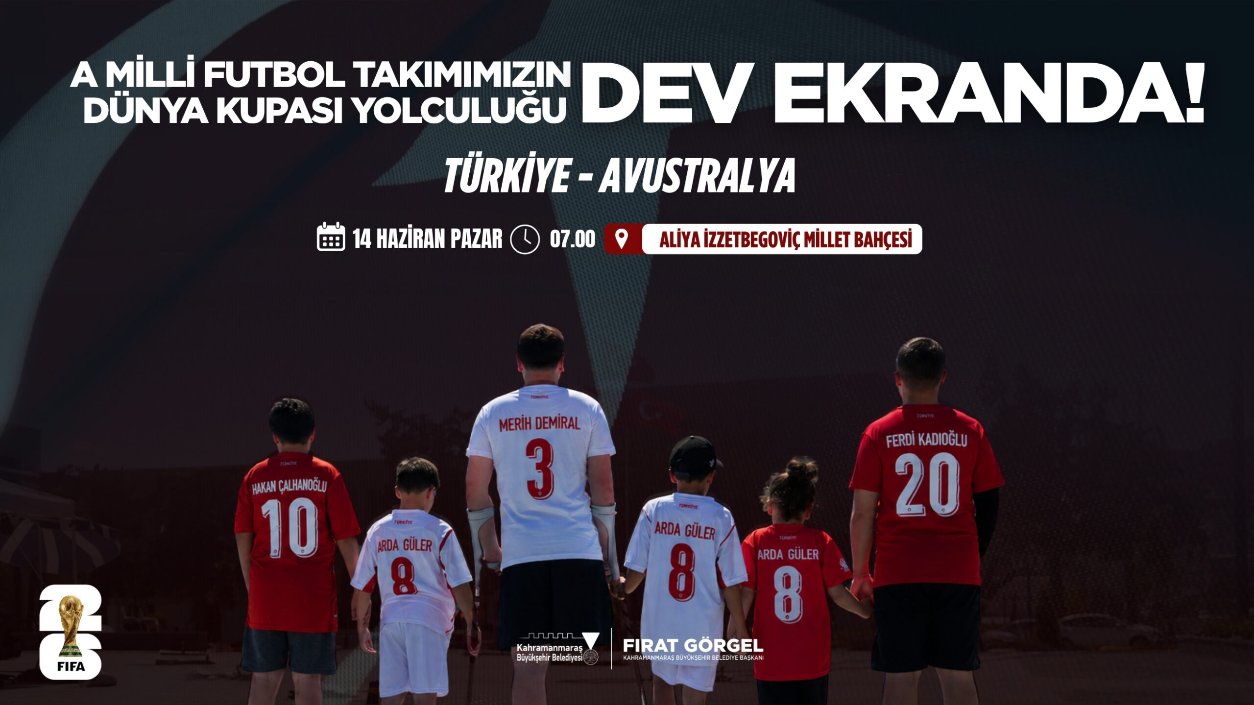 A Milli Futbol Takımı’nın Dünya Kupası Yolculuğu Dev Ekranda