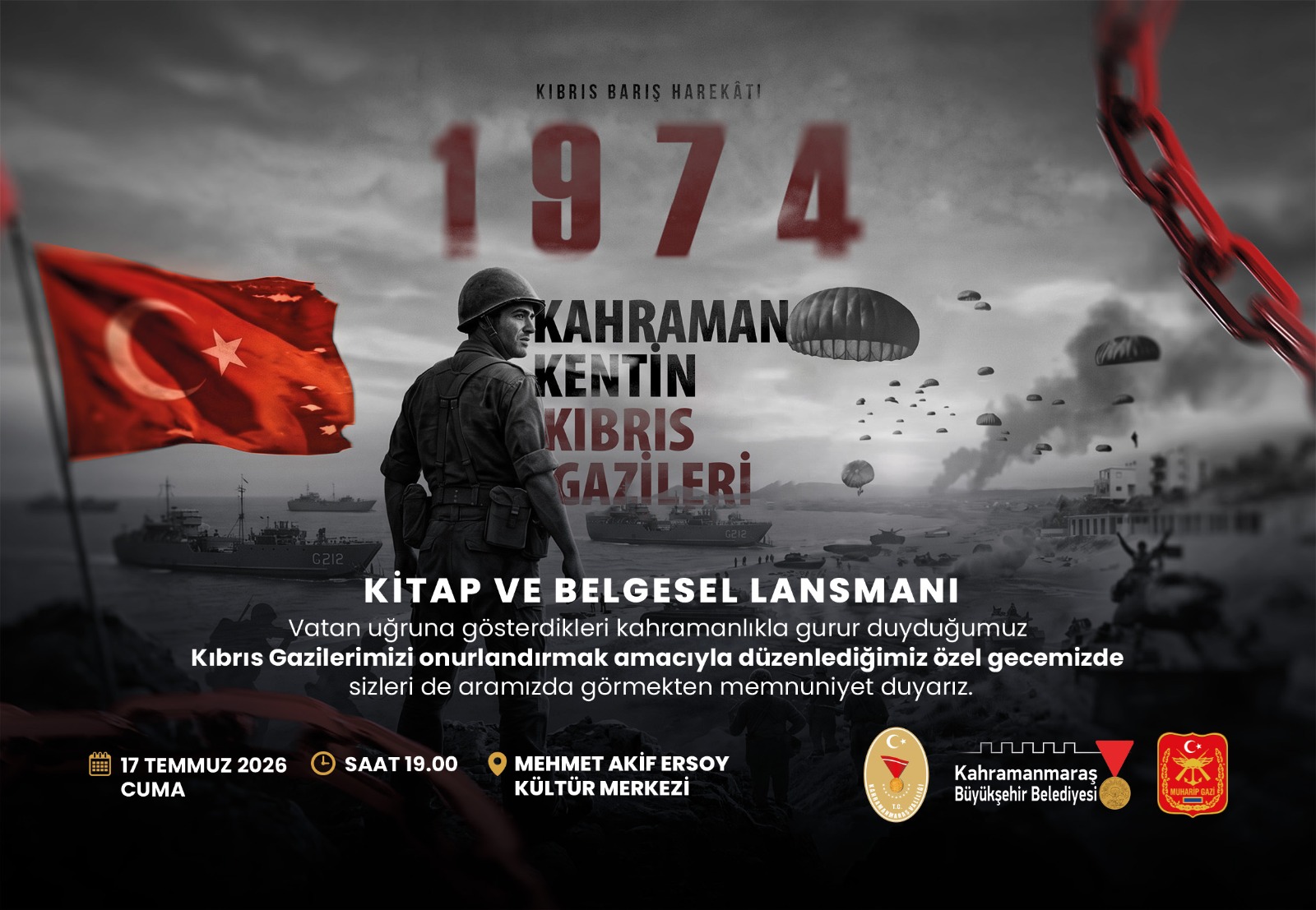 Kahramanmaraşlı Kıbrıs Gazilerinin Hatıraları Kitap ve Belgeselle Geleceğe Taşınıyor