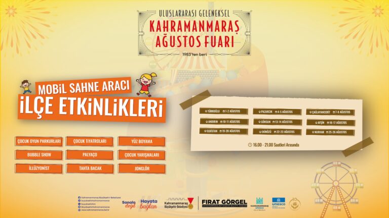Geleneksel Ağustos Fuarı’nın Çocuk Etkinlikleri İlçelere Taşınıyor
